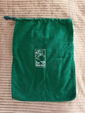 Torrey Pines Lodge Green Flannel Drawstring Dust Bag
